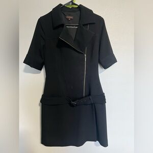 Adolfo Dominguez dress/skort short sleeve size 38 black